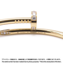 将图像加载到图库查看器中，CARTIER Juste Un Clou Bracelet Size 16B6045016 18K Yellow Gold
