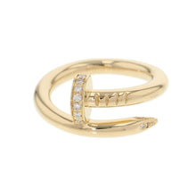 将图像加载到图库查看器中，CARTIER Juste Un Clou Ring Classic Model Diamond Size 49/#9 ClassicB4216949/B4216900 18K Yellow Gold
