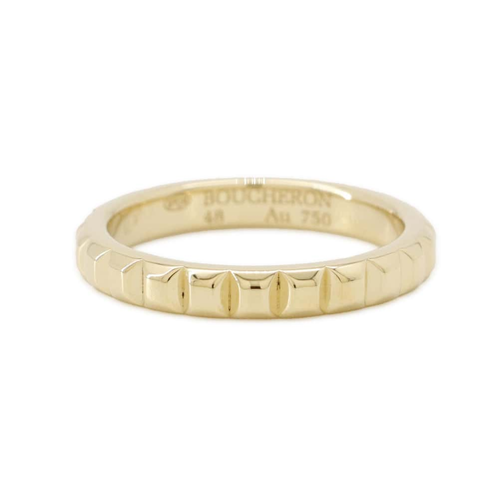 Boucheron Quatre Clou de Paris Ring Medium Size 48/#8 MediumJAL00008 18K Yellow Gold