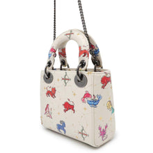 将图像加载到图库查看器中，Dior Lady Dior 2WAY Handbag Constellation Ivory/MulticolorS0856BNER Leather Size Mini
