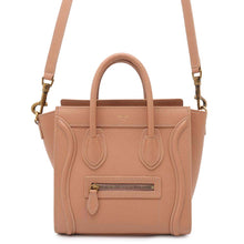 将图像加载到图库查看器中，CELINE Luggage shopper Desert rose189243 Leather Size Nano
