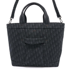 Load image into Gallery viewer, Dior Oblique 2WAY Tote Bag Black1WRSH178YJY Canvas
