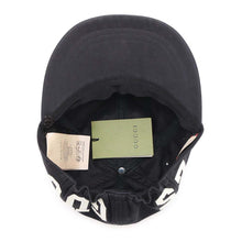 Load image into Gallery viewer, GUCCI Logo baseball cap Size M/58㎝ Black751400 Cotton100%
