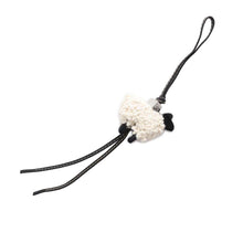 Load image into Gallery viewer, LOEWE Sheep Anagram Bag Charm with Dice White/BlackC621232X25 Felt Leather
