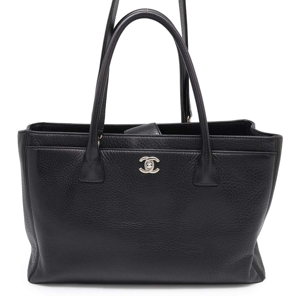 CHANEL CC Logo Executive Tote BlackA15206 Leather