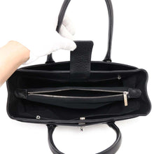 将图像加载到图库查看器中，CHANEL CC Logo Executive Tote BlackA15206 Leather
