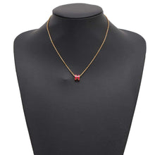 将图像加载到图库查看器中，HERMES Pop Ash Necklace Size Mini Pink Metal Lacquer
