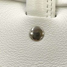 Load image into Gallery viewer, BALENCIAGA triangle duffel White527272 Leather Size XS
