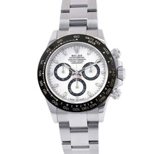 将图像加载到图库查看器中，ROLEX Cosmograph Daytona W40mm Stainless Steel White Dial116500LN
