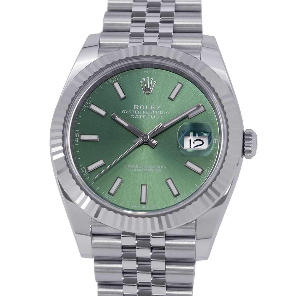 ROLEX Datejust 41 W41mm Stainless Steel K18WG Mint Green Dial126334