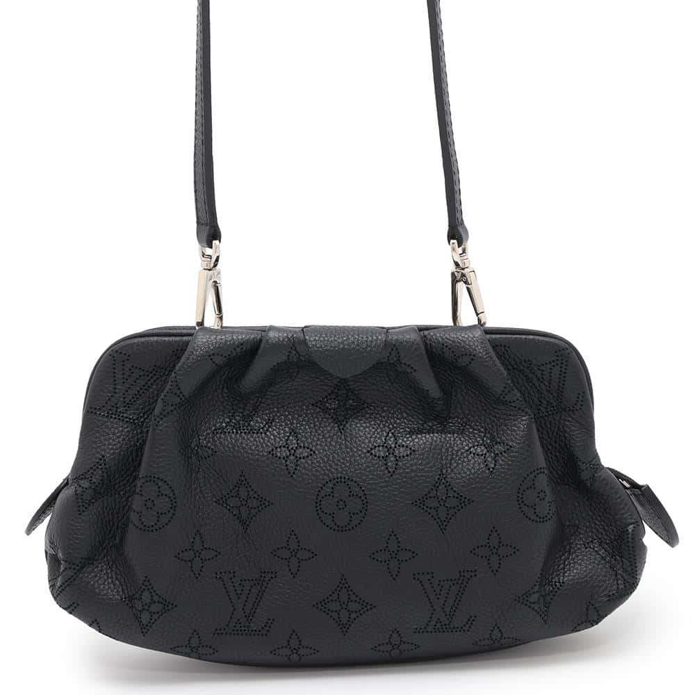 LOUIS VUITTON SCARA Mini NoirM80093 Monogram Mahina