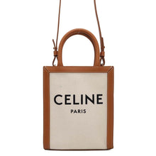 Load image into Gallery viewer, CELINE Vertical hippopotamus Beige/Brown193302 Canvas Leather Size Mini
