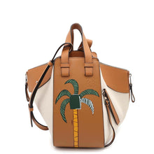 Load image into Gallery viewer, LOEWE Hammock Shoulder Bag Ken Price collaboration Beige/Brown Canvas Leather Size Small
