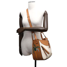 Load image into Gallery viewer, LOEWE Hammock Shoulder Bag Ken Price collaboration Beige/Brown Canvas Leather Size Small
