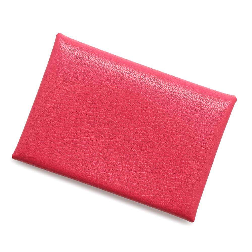 HERMES Calvi Duo Rose Extreme Chevre Myzore Goatskin