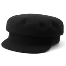 Load image into Gallery viewer, HERMES Julietta Cap Size 58 Black Wool 70% Cashmere30%
