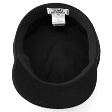 将图像加载到图库查看器中，HERMES Julietta Cap Size 58 Black Wool 70% Cashmere30%
