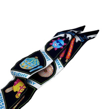 将图像加载到图库查看器中，HERMES Twilly Funny Ice Cream Black/White/Multicolor Silk100%
