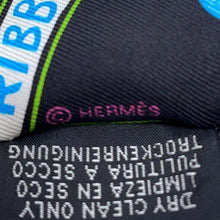 Load image into Gallery viewer, HERMES Twilly Funny Ice Cream Black/White/Multicolor Silk100%
