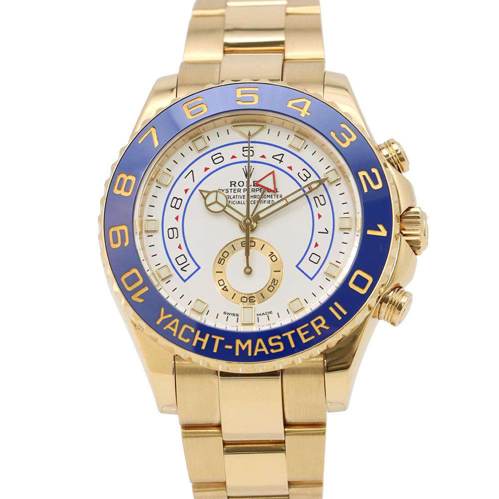 ROLEX Yacht-MasterII W44mm 18K Yellow Gold White Dial116688