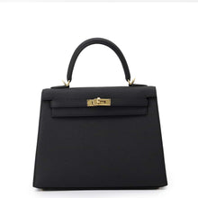 Load image into Gallery viewer, HERMES Kelly Sellier Black Epsom Size 25
