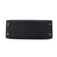 Load image into Gallery viewer, HERMES Kelly Sellier Black Epsom Size 25
