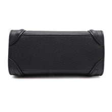 将图像加载到图库查看器中，CELINE Luggage Nano Shopper Black189243 Leather
