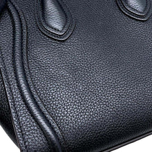 将图像加载到图库查看器中，CELINE Luggage Nano Shopper Black189243 Leather
