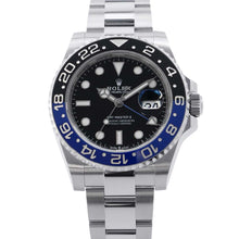 将图像加载到图库查看器中，ROLEX GMT MasterII W40mm Stainless Steel Black Dial126710BLNR
