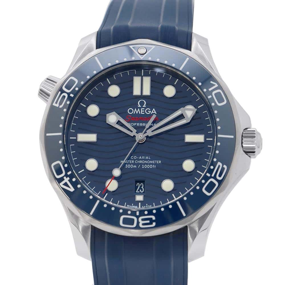 OMEGA Seamaster Diver 300M W42mm Stainless Steel Rubber Blue Dial210.32.42.20.03.001