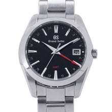 将图像加载到图库查看器中，SEIKO Grand Seiko Heritage Collection 9FQuartz GMT W40mm Stainless Steel Black DialSBGN013
