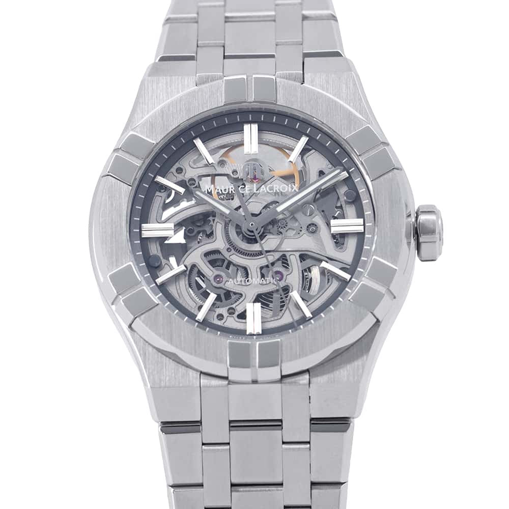 MAURICE LACROIX Icon Automatic Skeleton W39mm Stainless Steel Dark Gray/Sapphire/Flange DialAI6007-SS002-030-1