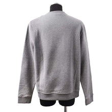 将图像加载到图库查看器中，HERMES Sweatshirt Leather Patch Metallic Color Size L GrayH467810HA Cotton90% Polyurethane10%
