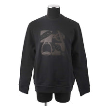 将图像加载到图库查看器中，HERMES Sweatshirt Leather Patch Metallic Color Size L MarineH467810HA Cotton90% Polyurethane10%
