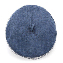 将图像加载到图库查看器中，Dior Denim Tulle Beret Size 58 Blue86ATY910G132 Cotton100%
