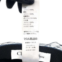 将图像加载到图库查看器中，Dior Denim Tulle Beret Size 58 Blue86ATY910G132 Cotton100%
