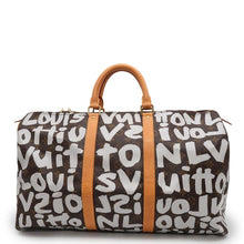 将图像加载到图库查看器中，LOUIS VUITTON Keepall ArgentM92197 Monogram・Graffiti Size 50
