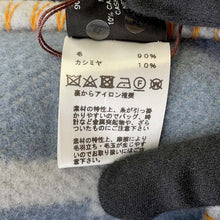 Load image into Gallery viewer, HERMES Avalon Jump H Blanket Gray/Multicolor Wool 90% Cashmere10%
