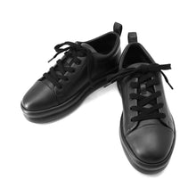 将图像加载到图库查看器中，HERMES Happy Sneakers Black Leather Size 38
