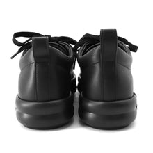 将图像加载到图库查看器中，HERMES Happy Sneakers Black Leather Size 38
