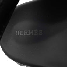 将图像加载到图库查看器中，HERMES Junior Sandals Black/Brown Leather Size 39
