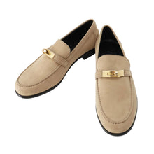 将图像加载到图库查看器中，HERMES Destan Mocassins Loafers Beige・Sable suede Size 38.5
