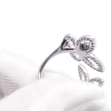 Load image into Gallery viewer, GRAFF Double Butterfly Silhouette Diamond Ring Size Approximately 8thRGR789 18K White Gold
