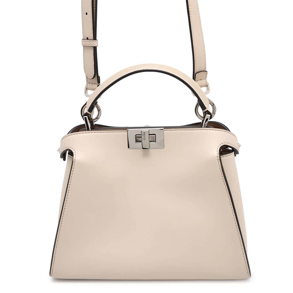 FENDI Peekaboo Iconic Essential Beige8BN302 Leather