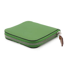 Load image into Gallery viewer, HERMES Azap Compact Silkin Coin purse Vert Yucca Epsom
