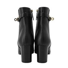 Load image into Gallery viewer, HERMES Saint Germain ankle boots Black Leather Size 37
