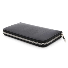 将图像加载到图库查看器中，Berluti Itauba long zip wallet Navy Leather
