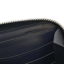 将图像加载到图库查看器中，Berluti Itauba long zip wallet Navy Leather
