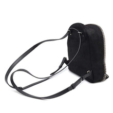 Load image into Gallery viewer, Stella McCartney Falabella Star Studded Zip Around Backpack Black468952 Polyester
