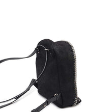 Load image into Gallery viewer, Stella McCartney Falabella Star Studded Zip Around Backpack Black468952 Polyester
